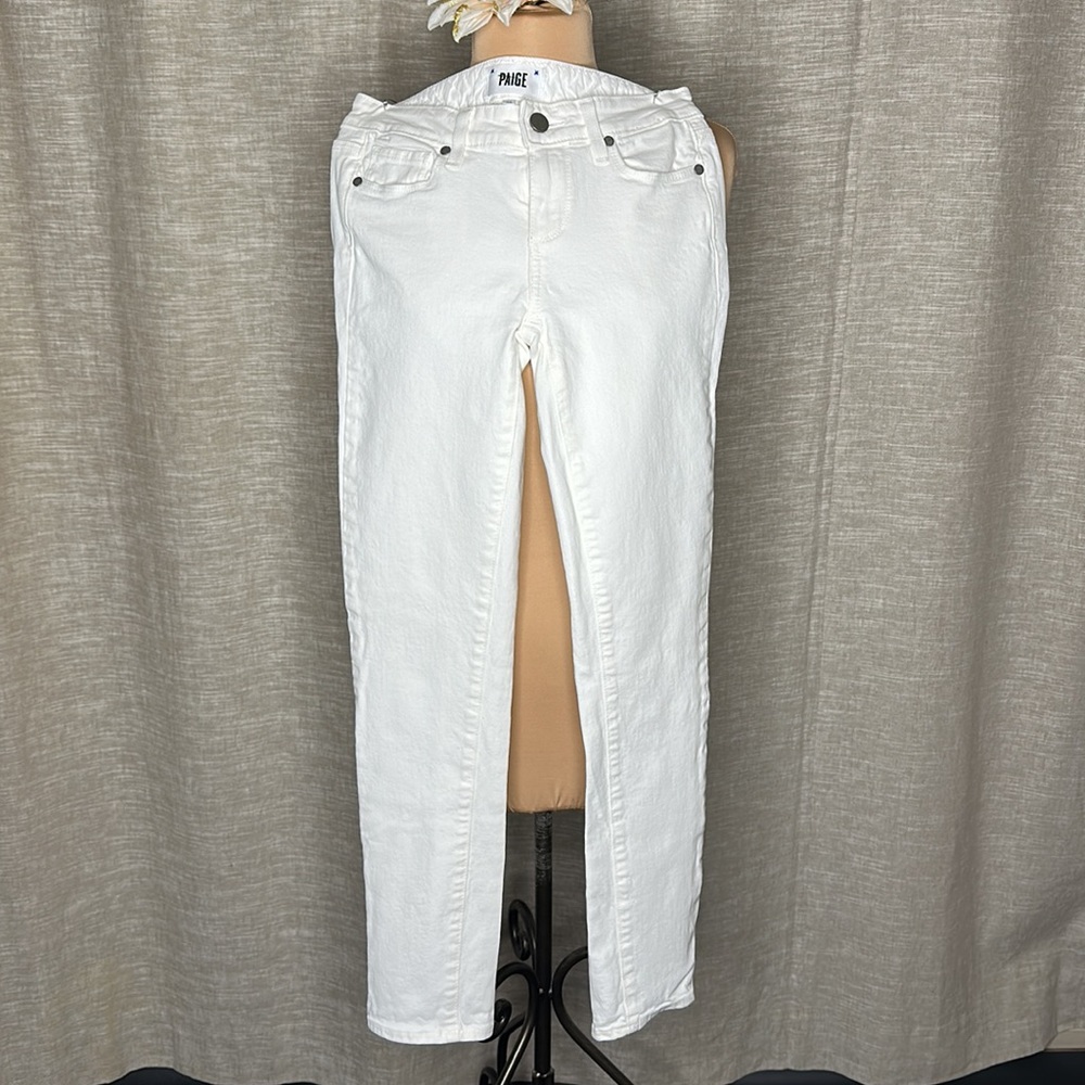 Paige White Skinny Denim Jeans sz26